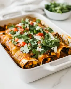 Roasted Ratatouille Low FODMAP Vegetarian Enchiladas