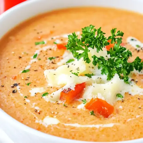 Roasted Red Pepper Gouda Soup