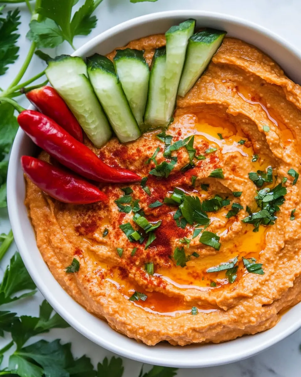 Roasted Red Pepper Hummus