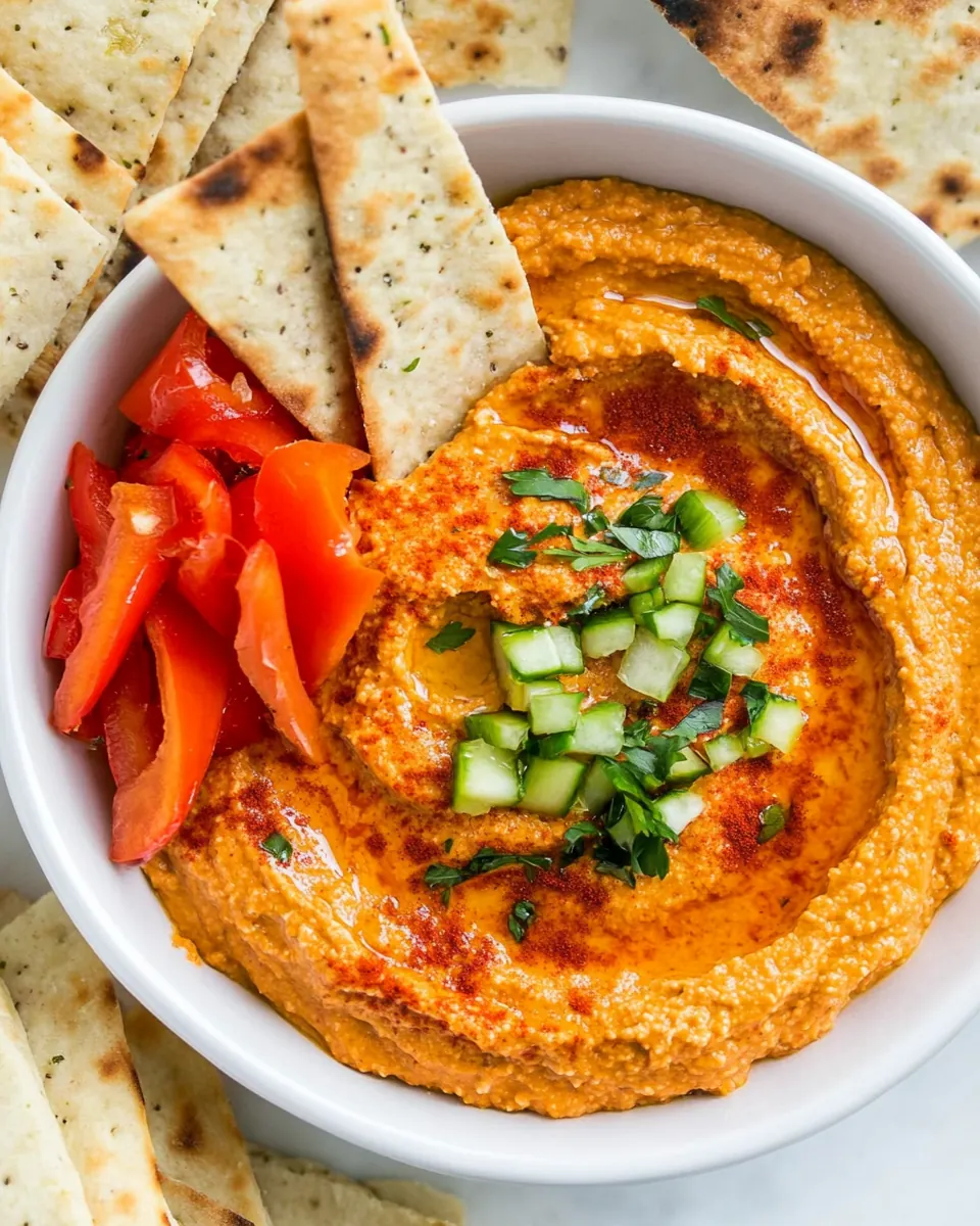 Roasted Red Pepper Hummus