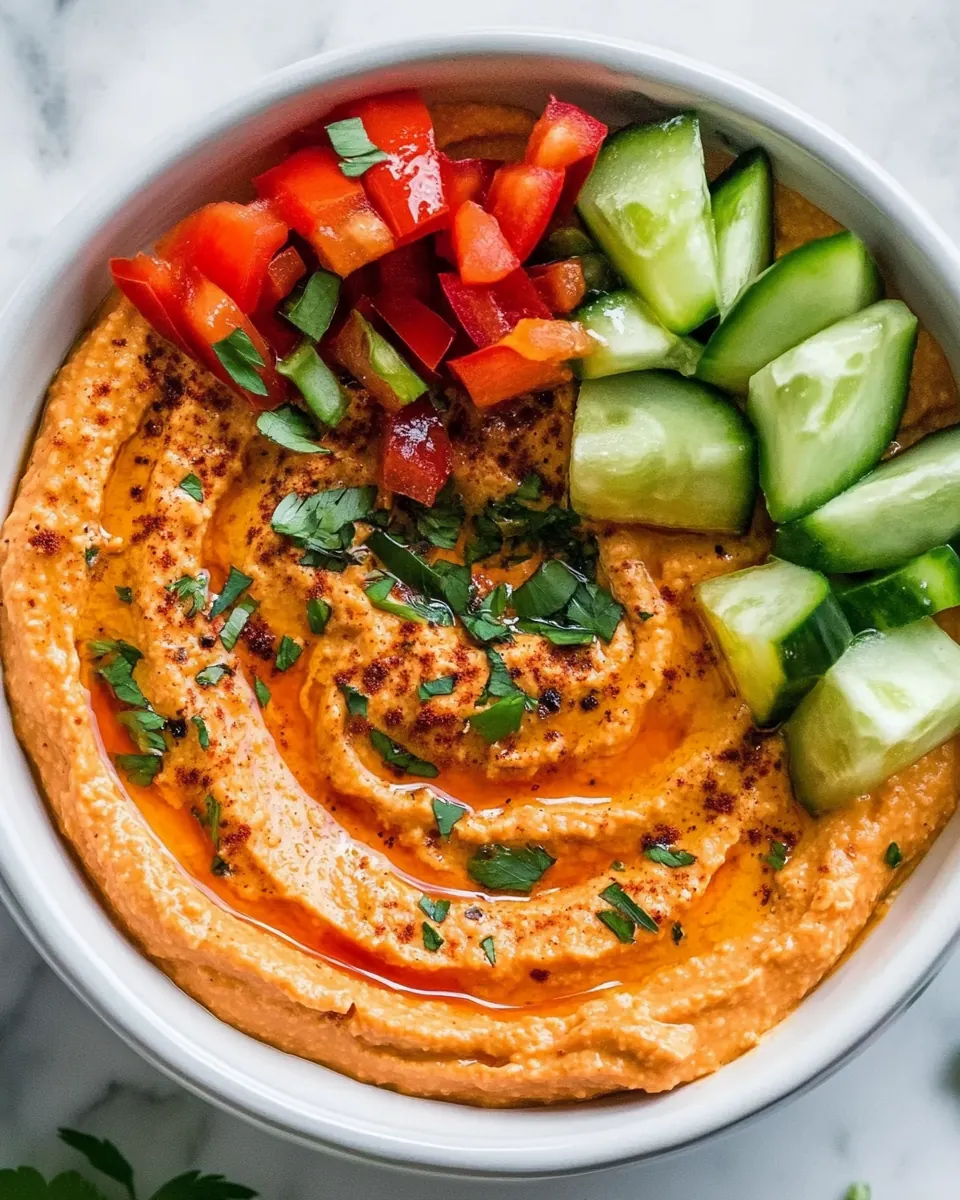 Roasted Red Pepper Hummus