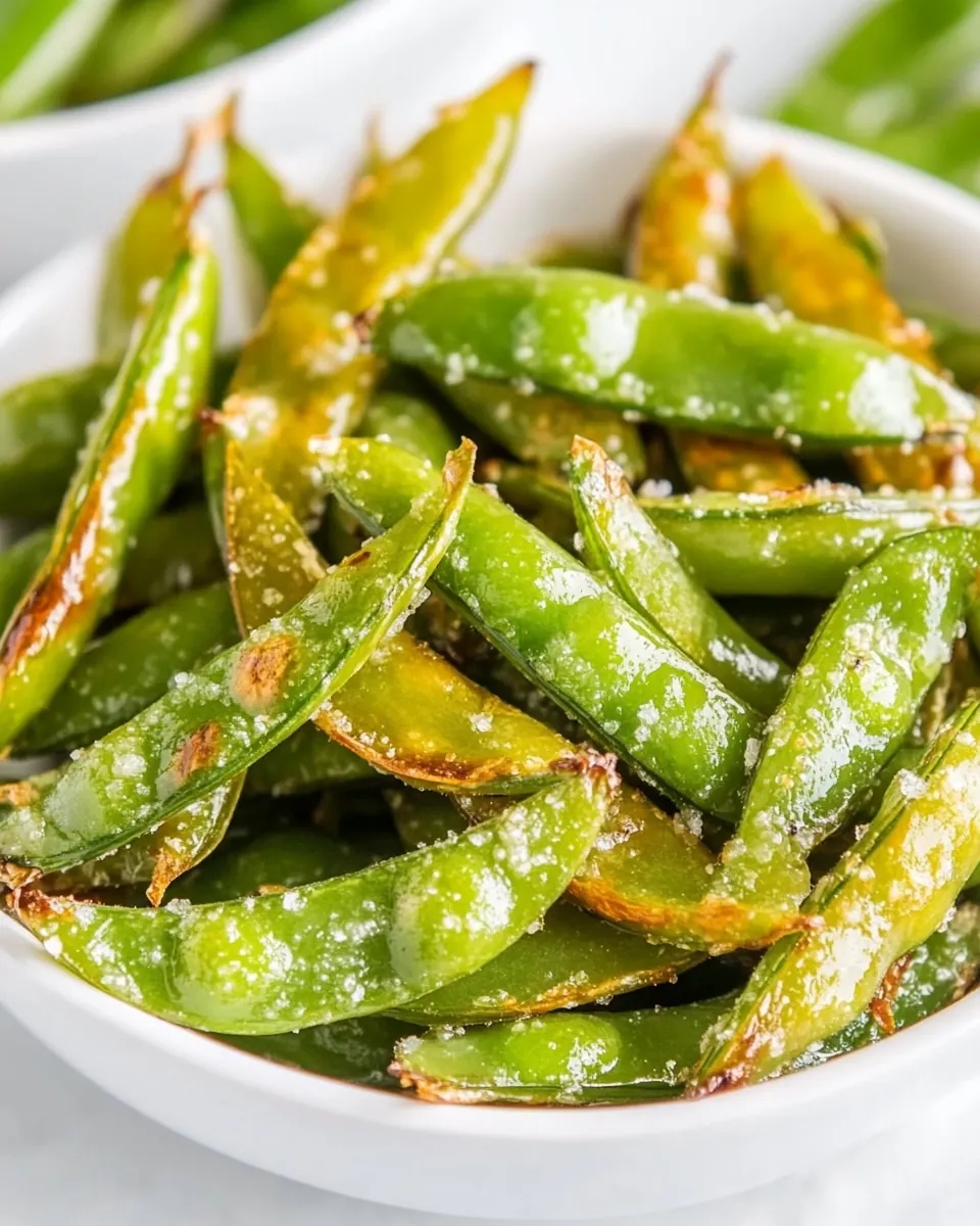 Roasted Sugar Snap Peas