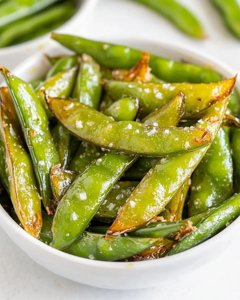 Roasted Sugar Snap Peas
