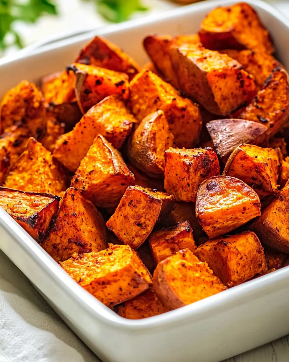 Roasted Sweet Potatoes in Air Fryer