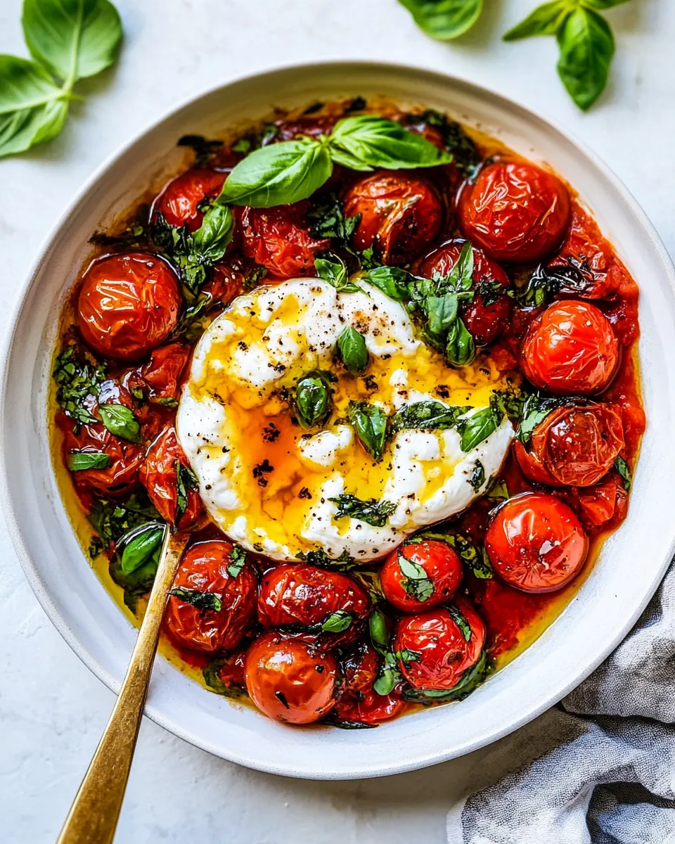Roasted Tomatoes with Burrata