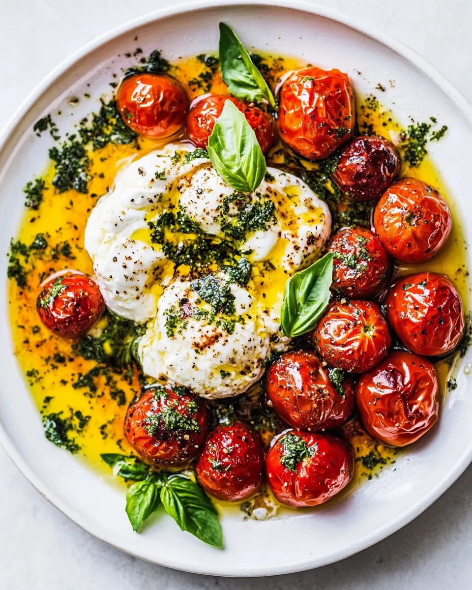 Roasted Tomatoes with Burrata