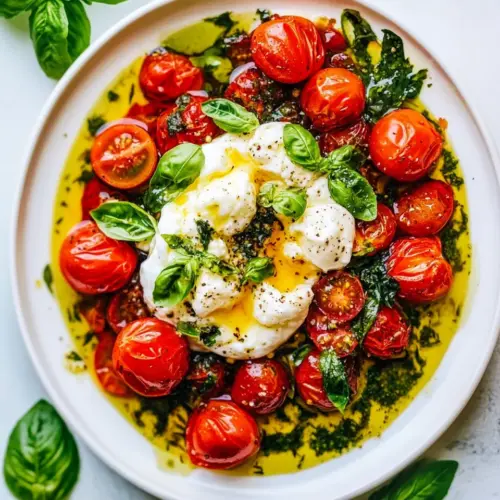 Roasted Tomatoes with Burrata