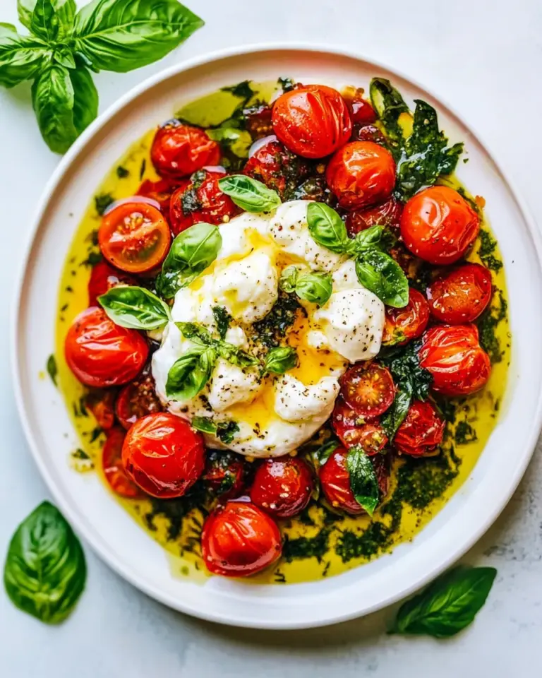 Roasted Tomatoes with Burrata