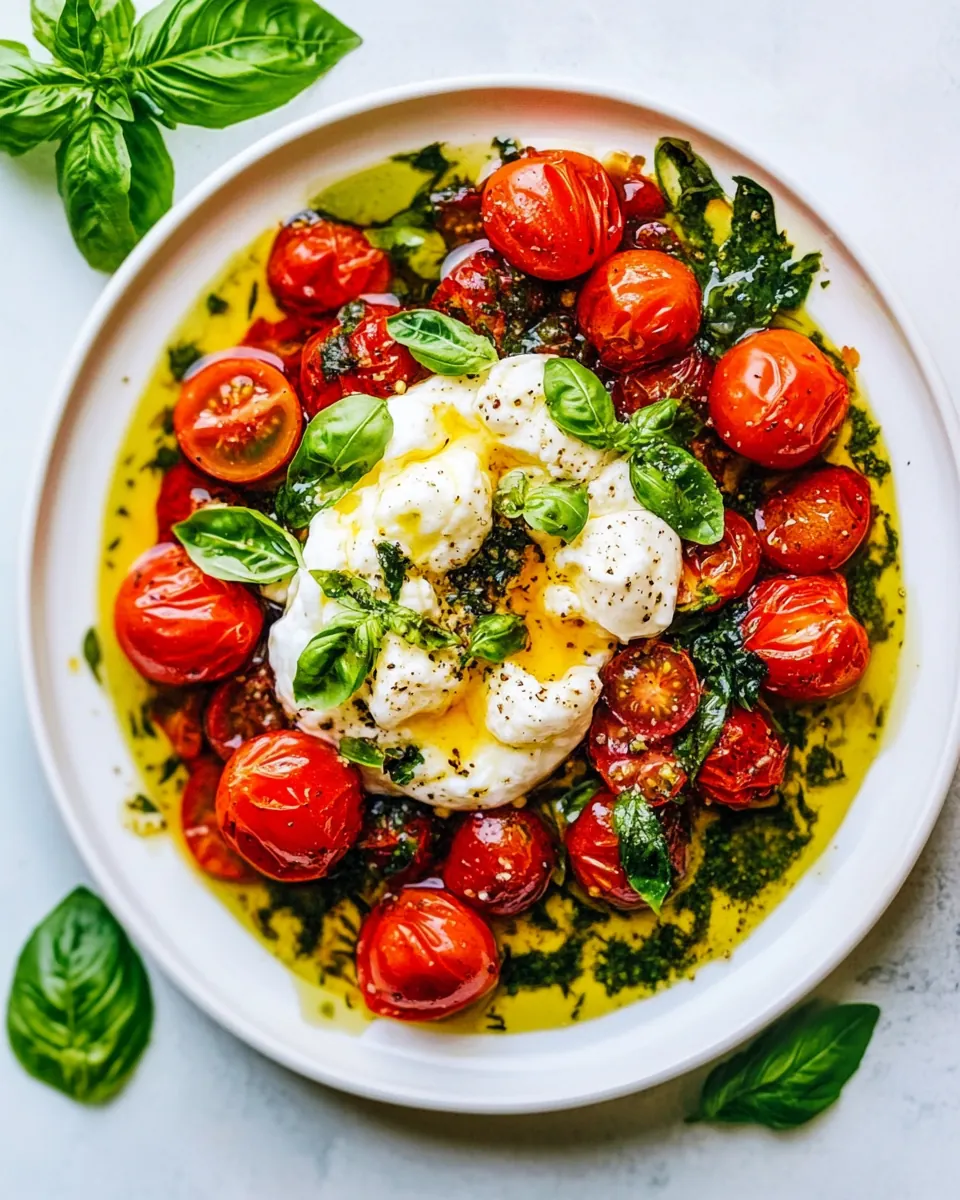 Roasted Tomatoes with Burrata