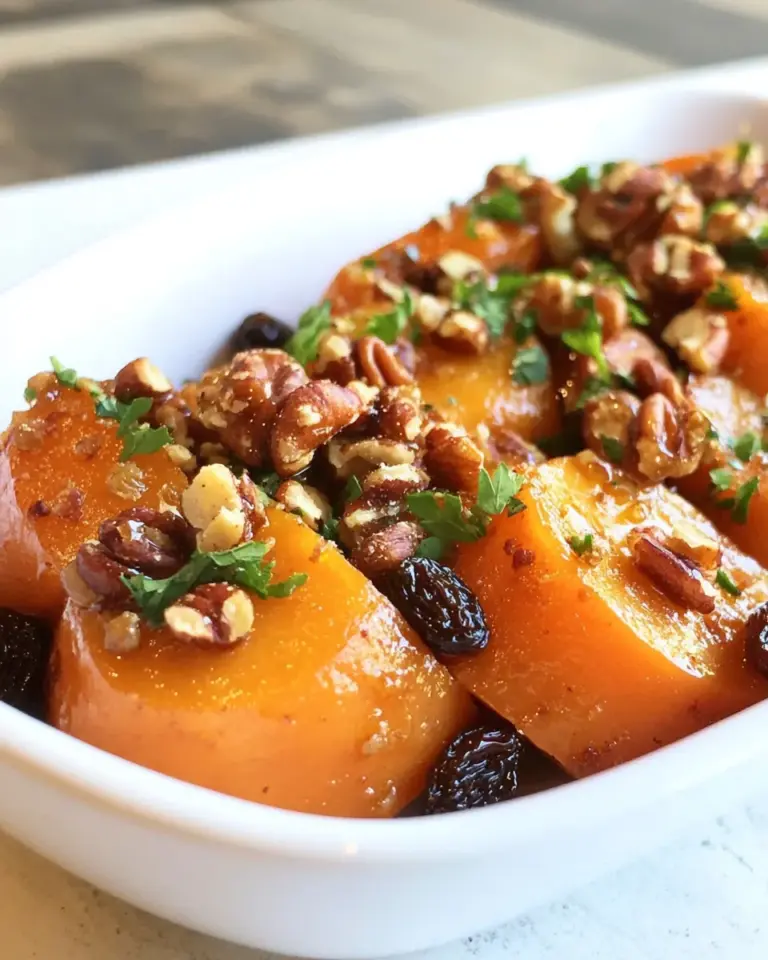 Roasted Yams with Honey Walnuts Raisins