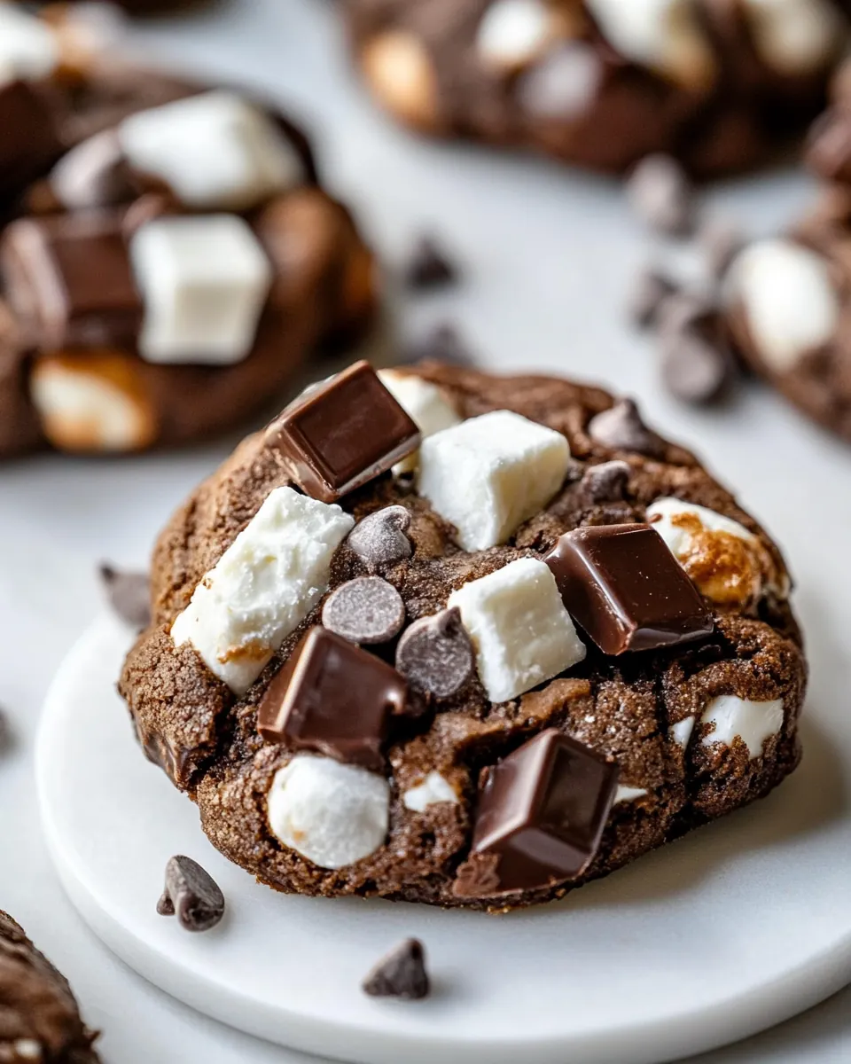 Rocky Road Chocolate Cookies
