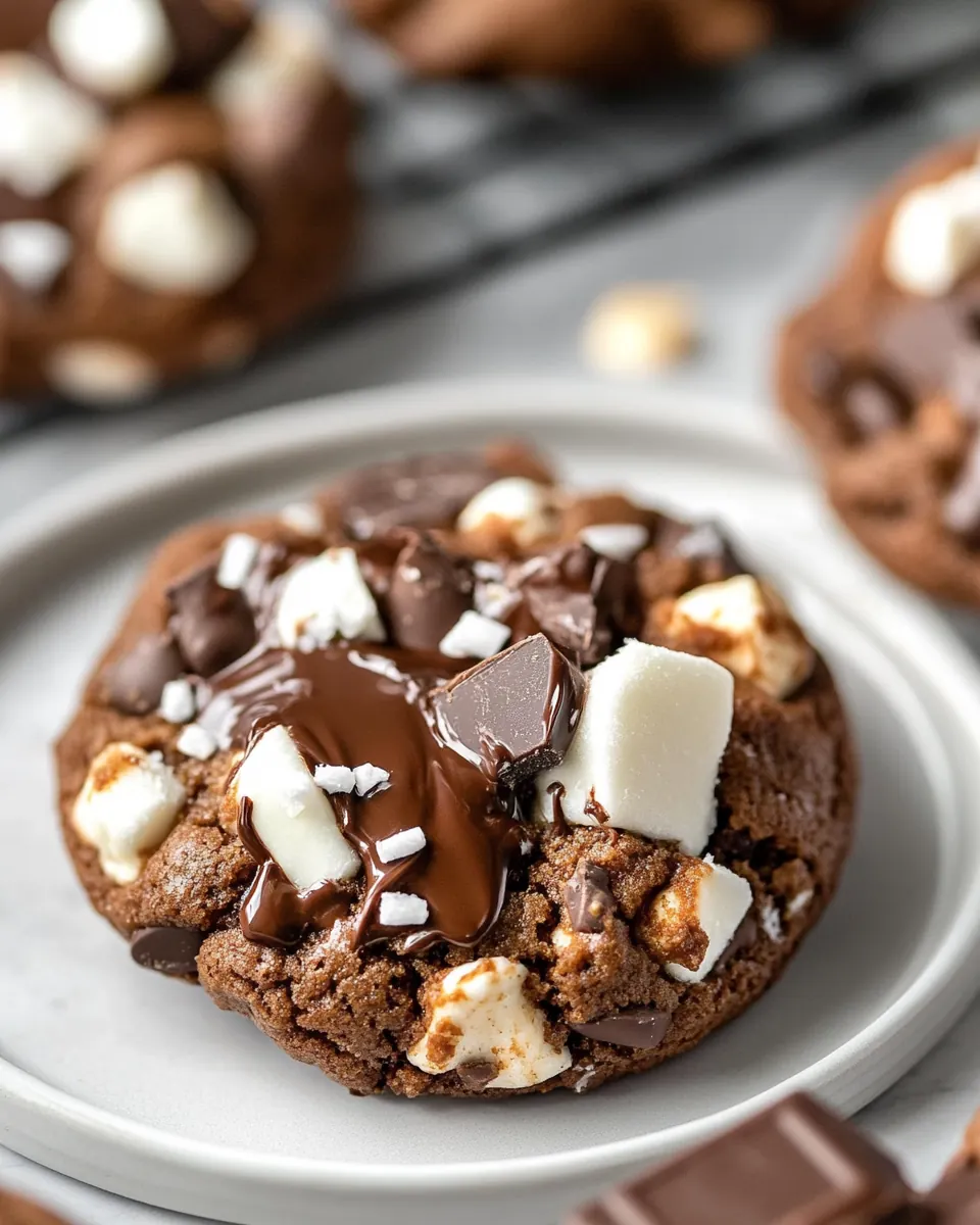 Rocky Road Chocolate Cookies