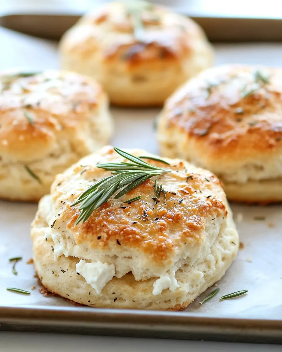 Rosemary Goat Cheese Biscuits