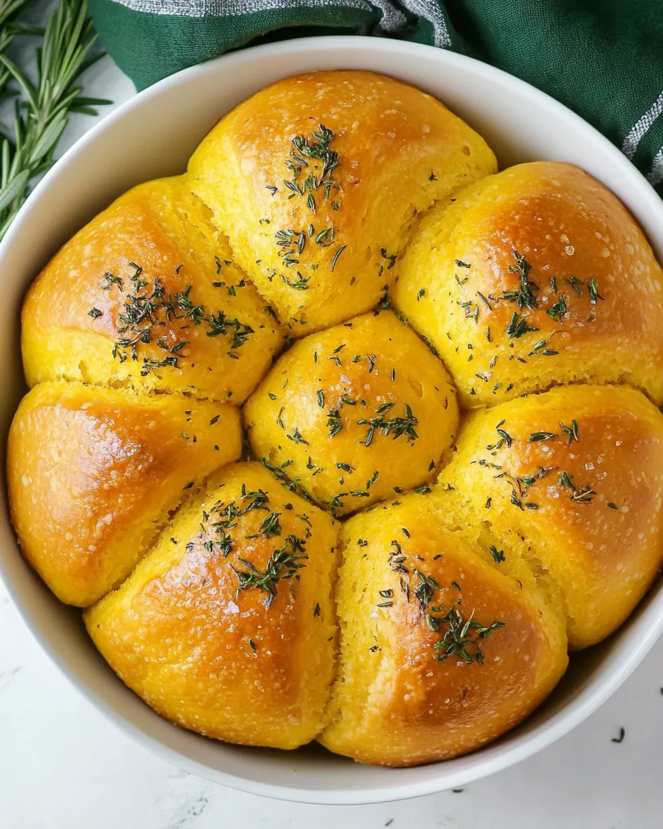 Rosemary Pumpkin Rolls