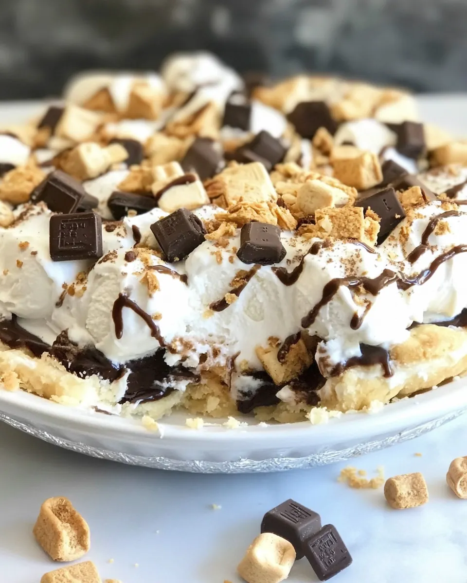 S'mores Ice Cream Pie