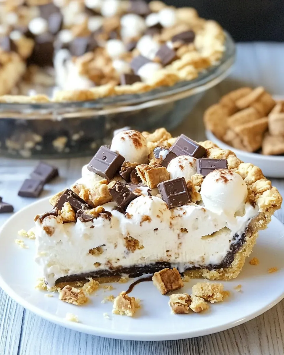 S'mores Ice Cream Pie