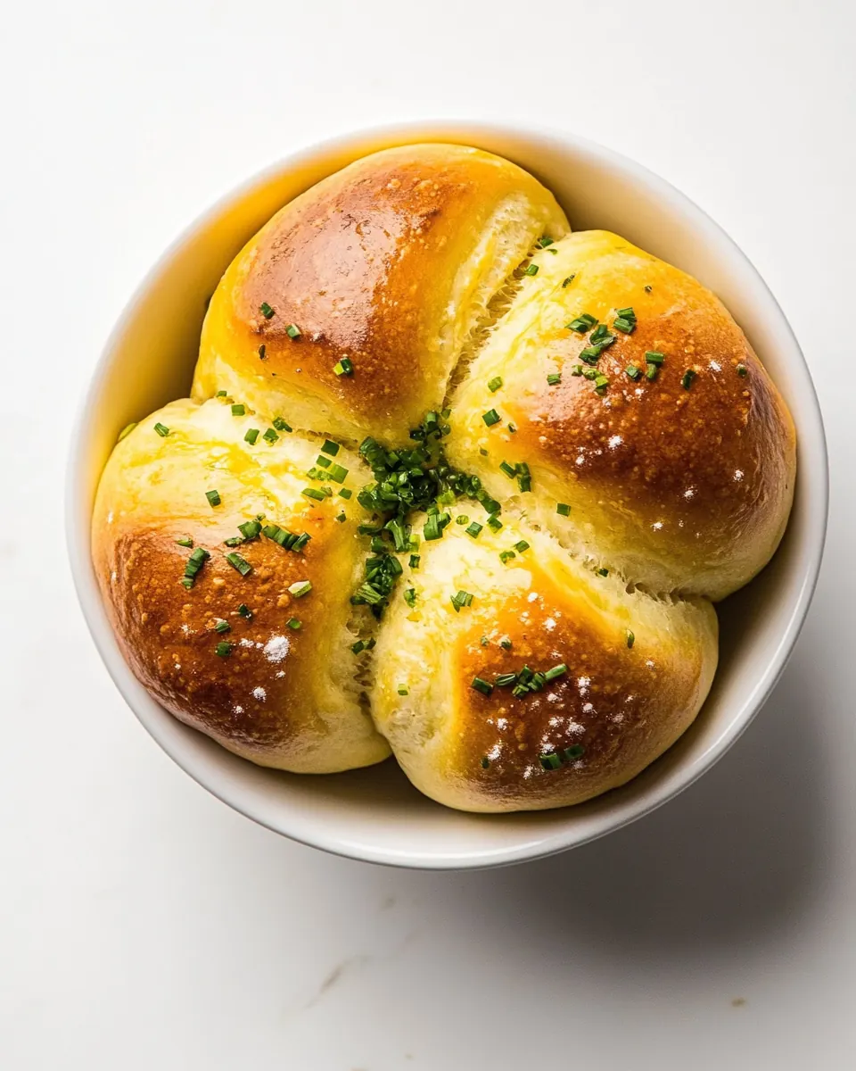 Sour Cream And Chive Clover Rolls