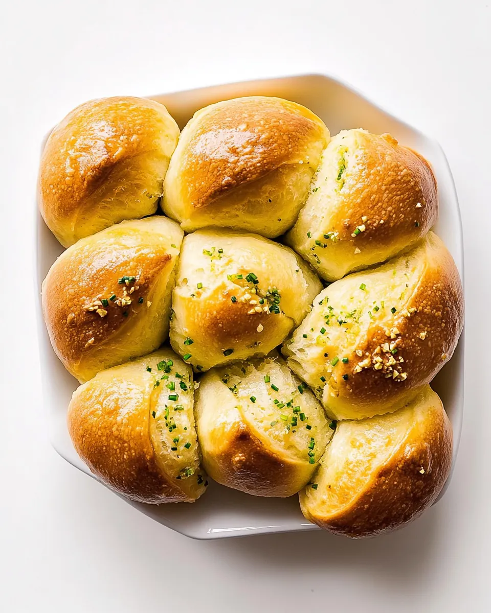 Sour Cream And Chive Clover Rolls
