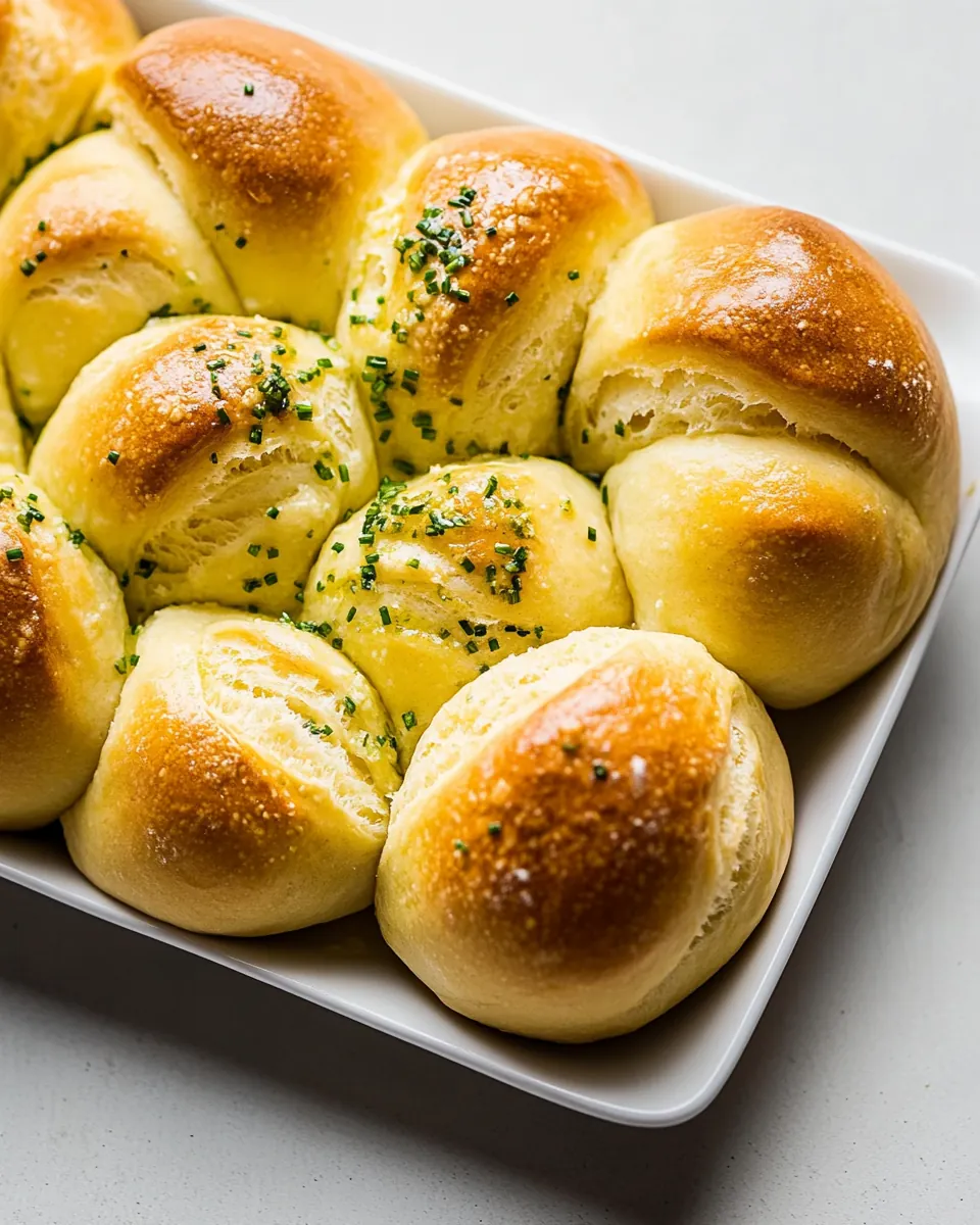 Sour Cream And Chive Clover Rolls