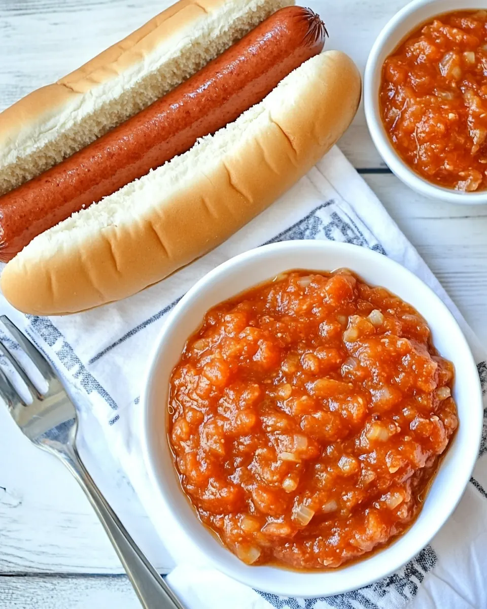 Sabretts Hot Dog Onion Sauce