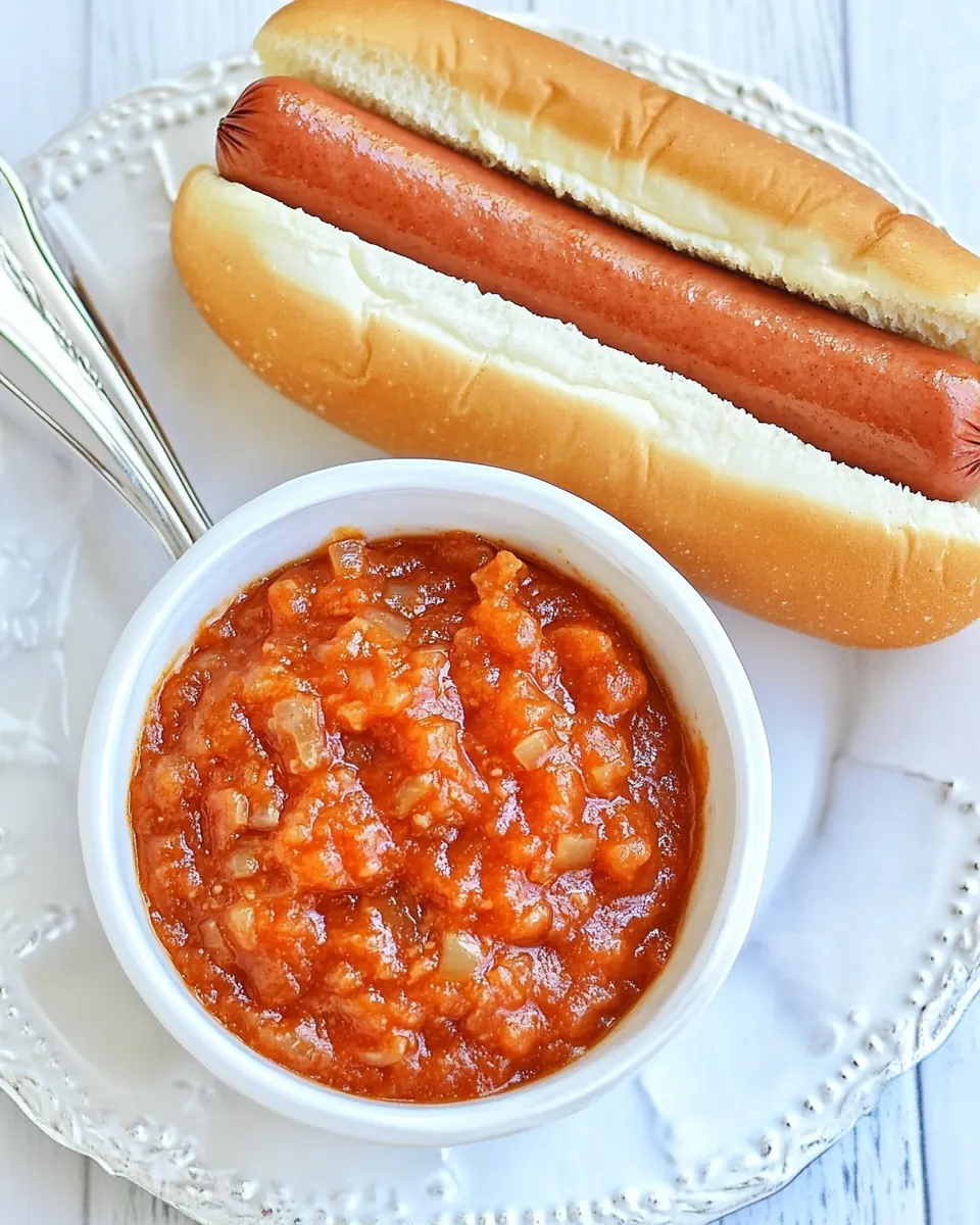 Sabretts Hot Dog Onion Sauce