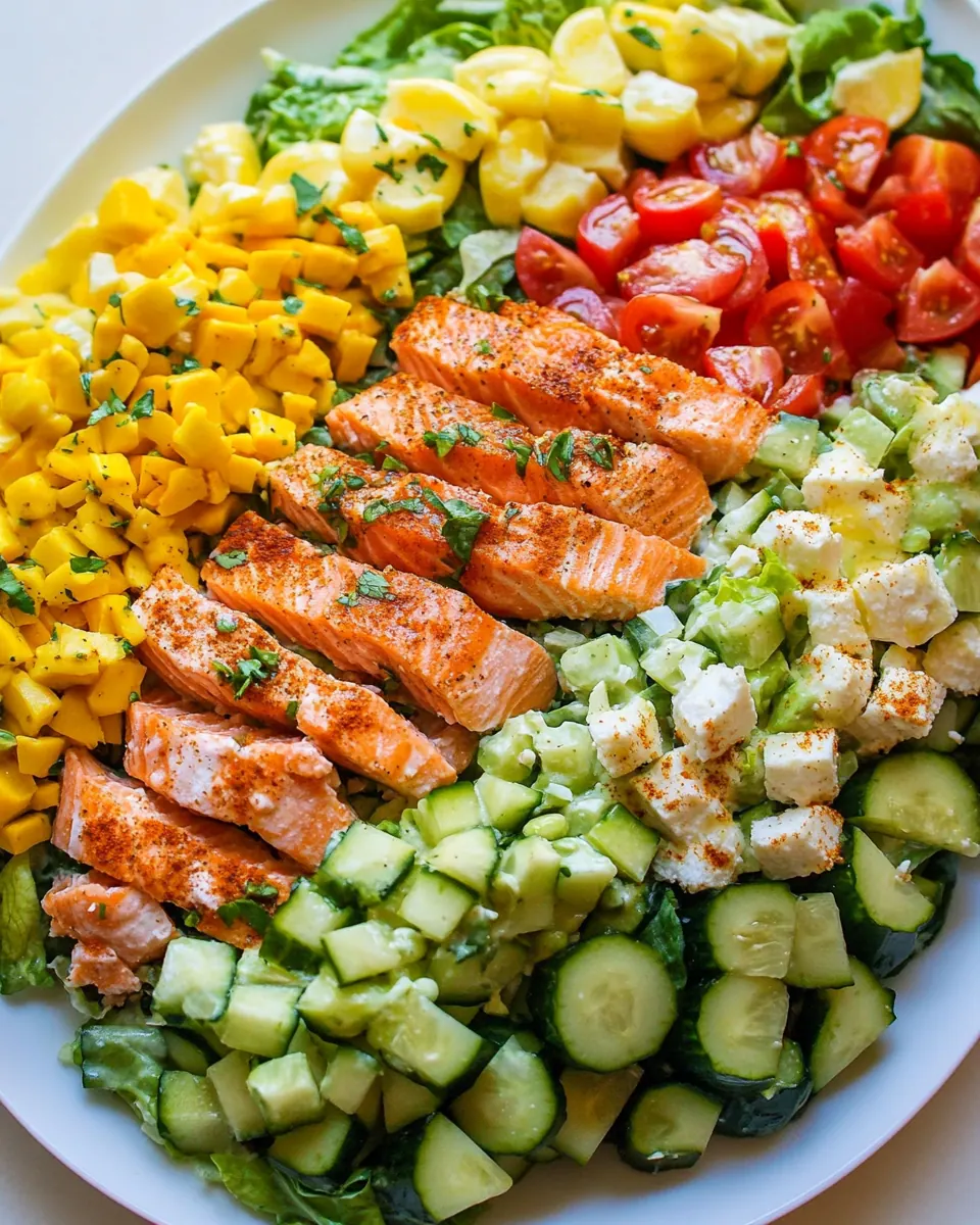 Salmon Cobb Salad
