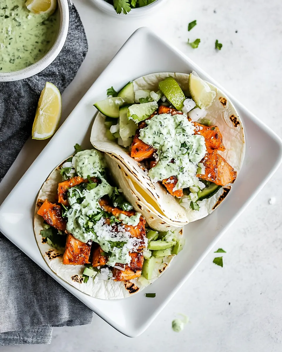 Salmon Tacos