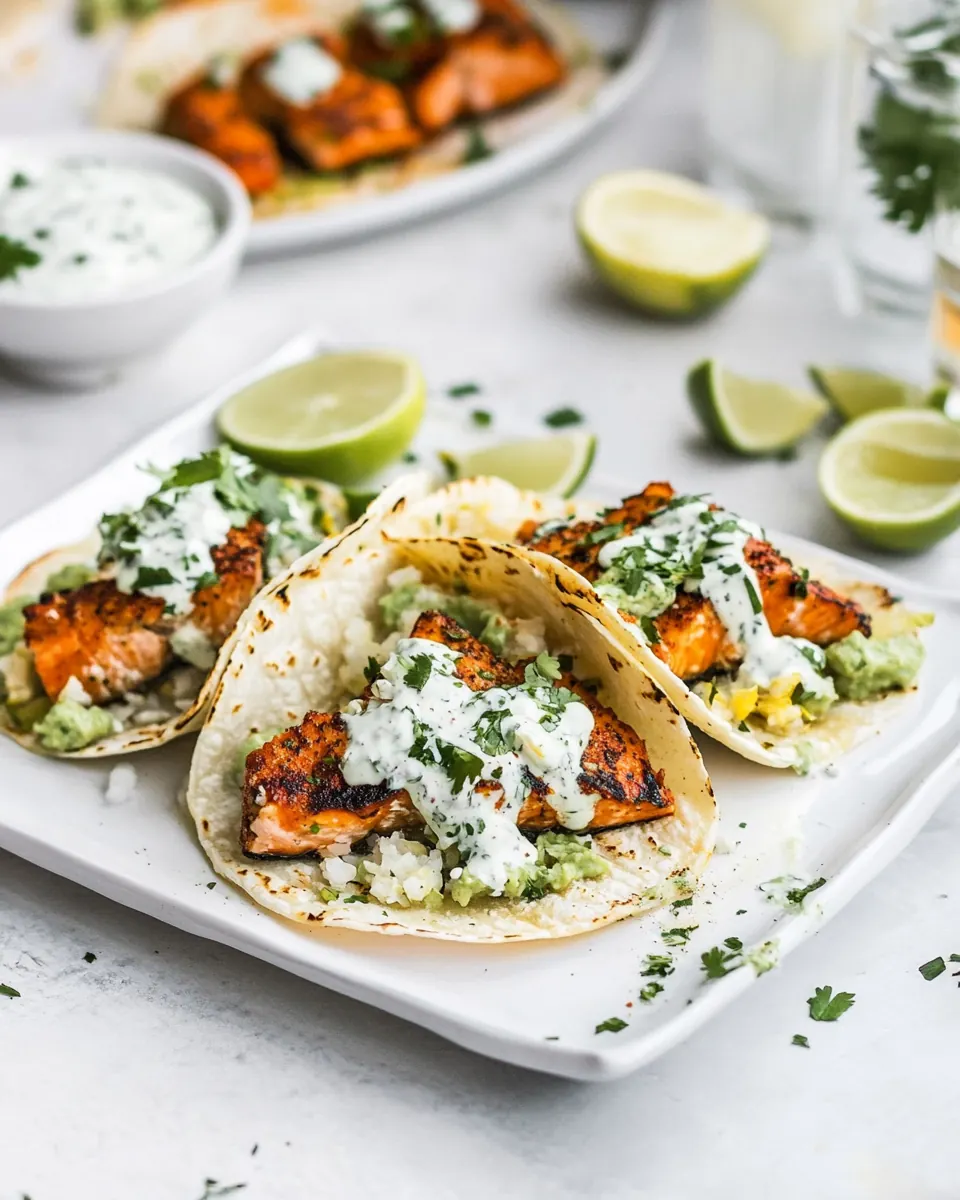 Salmon Tacos