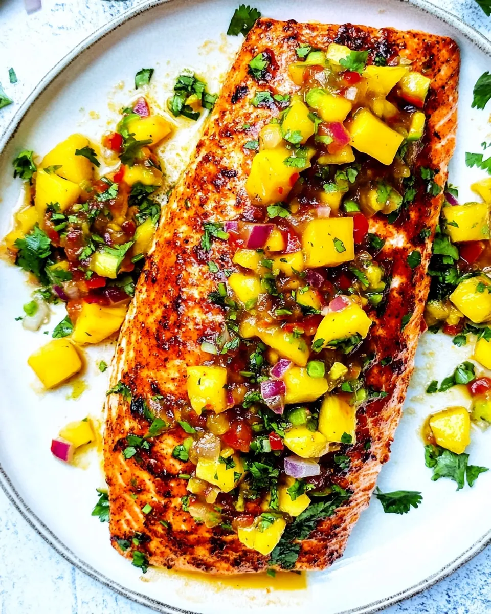 Salmon with Mango Salsa