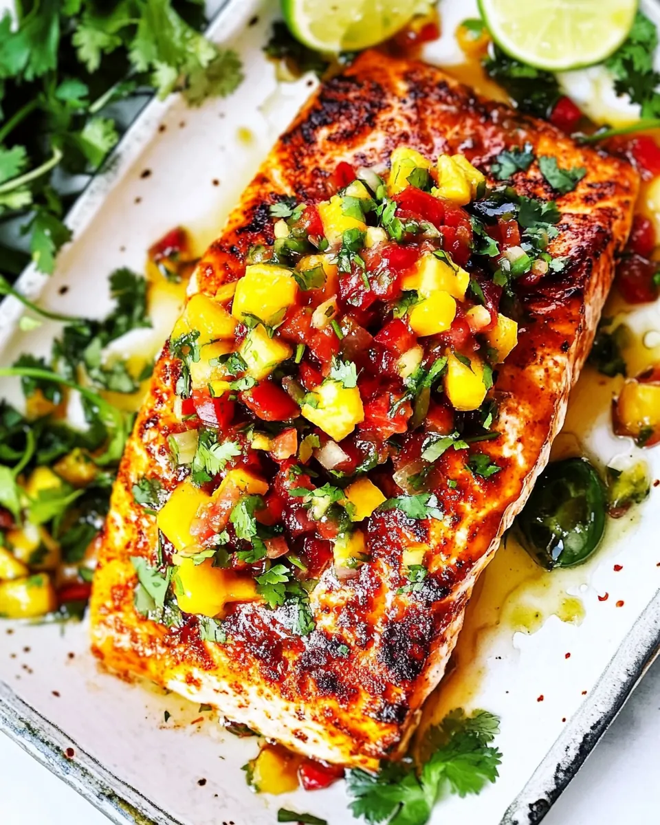 Salmon with Mango Salsa