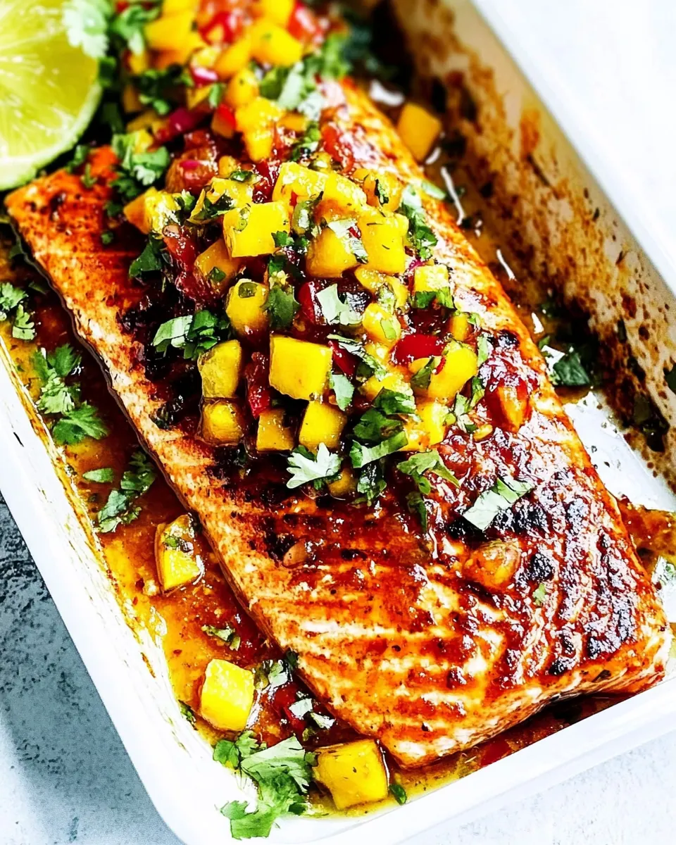 Salmon with Mango Salsa