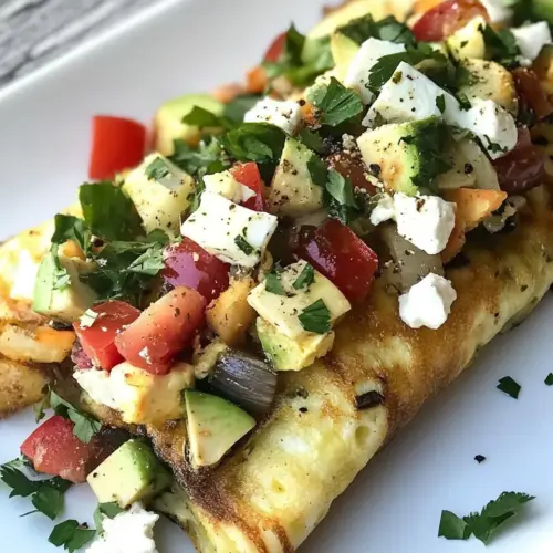 Salsa Verde Vegetable Omelette
