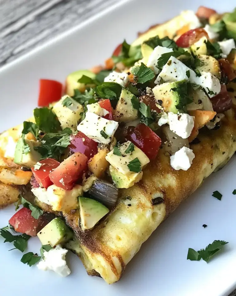 Salsa Verde Vegetable Omelette