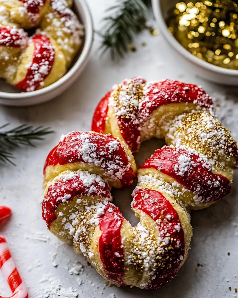 Salted Butter Candy Cane Bagels