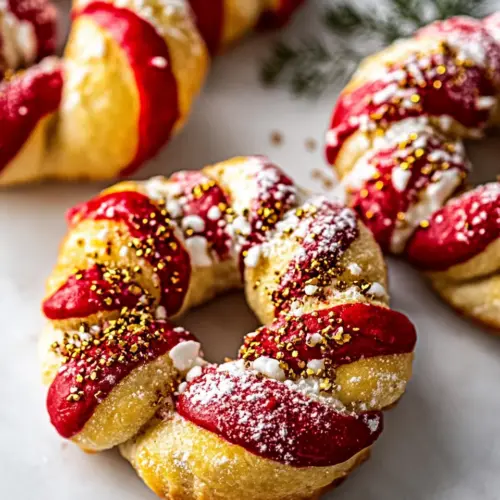 Salted Butter Candy Cane Bagels
