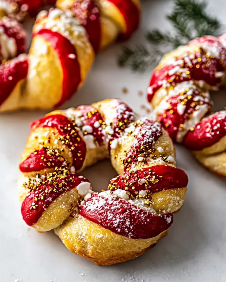 Salted Butter Candy Cane Bagels