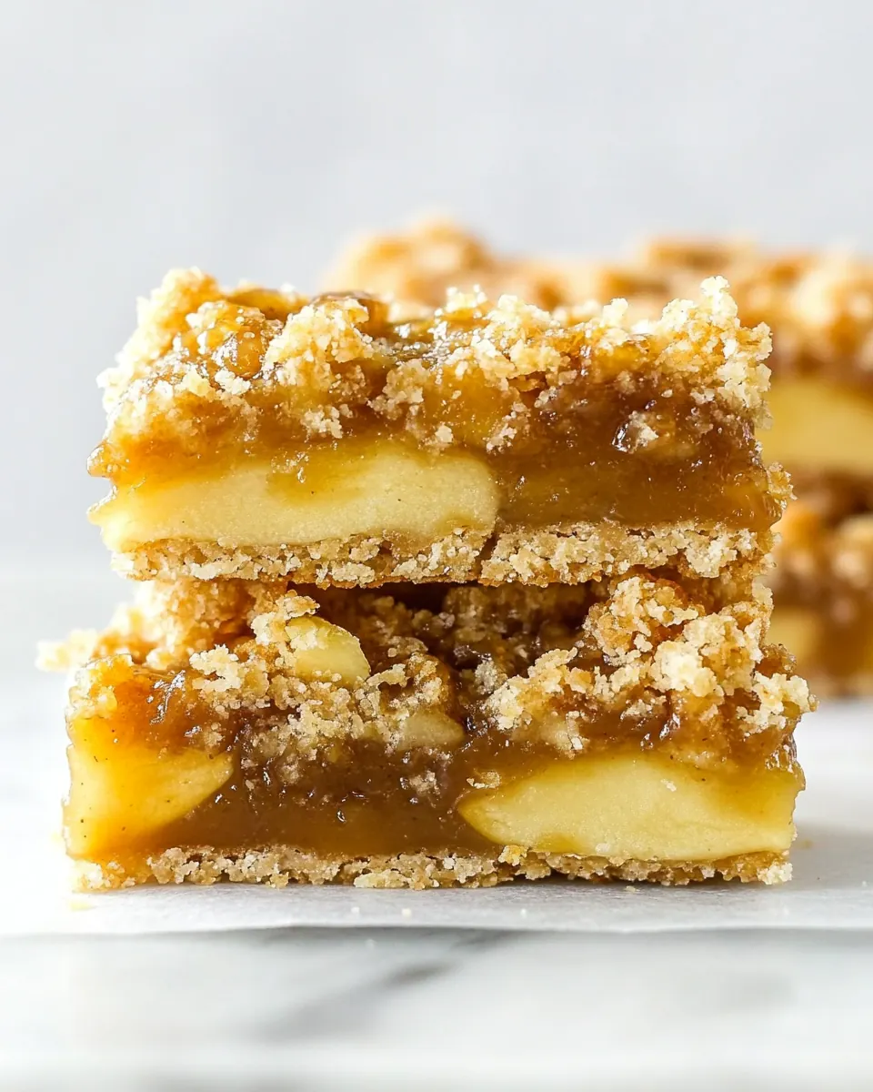 Salted Caramel Apple Butter Bars
