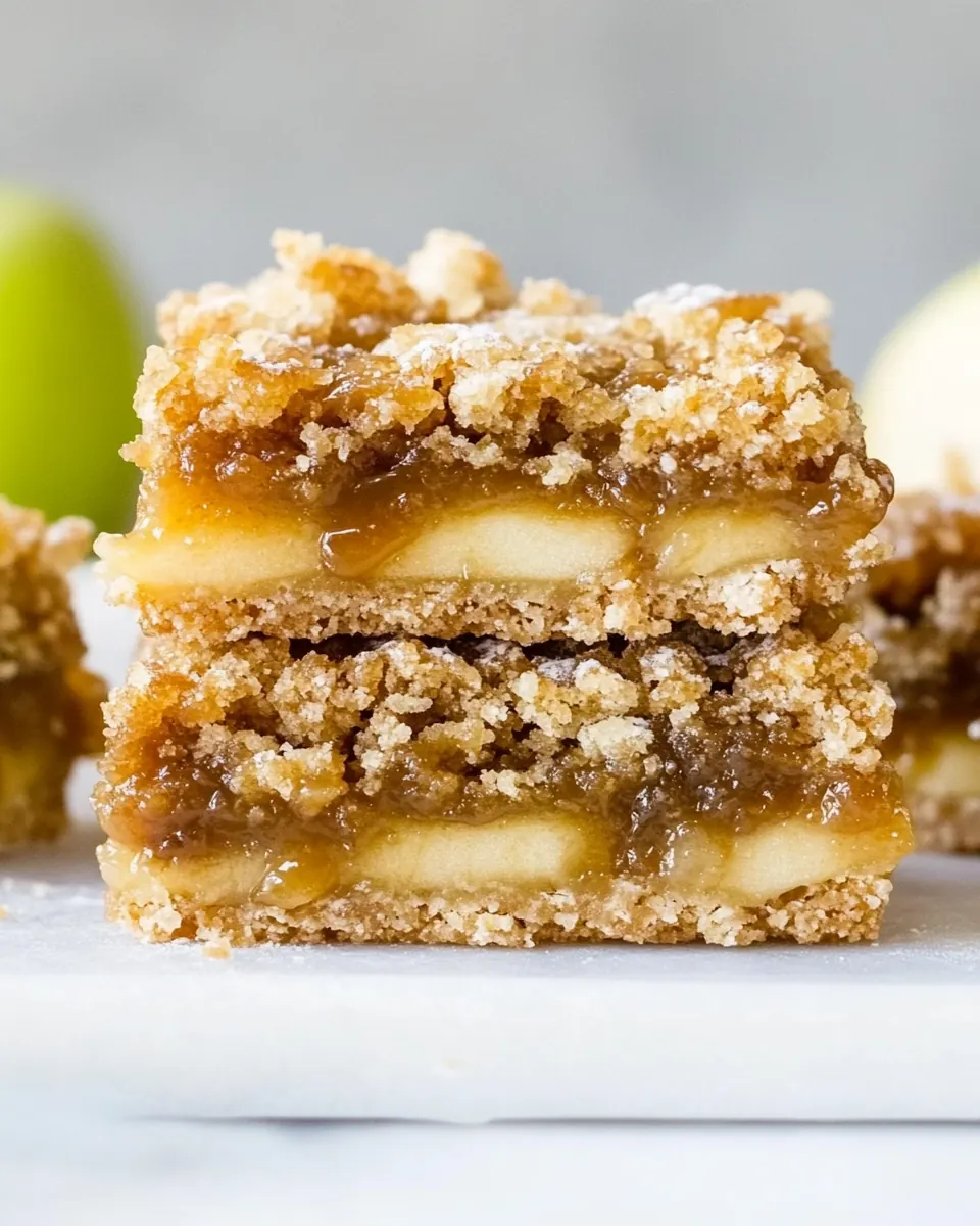 Salted Caramel Apple Butter Bars