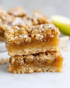 Salted Caramel Apple Butter Bars
