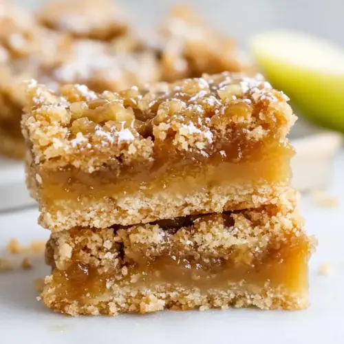 Salted Caramel Apple Butter Bars