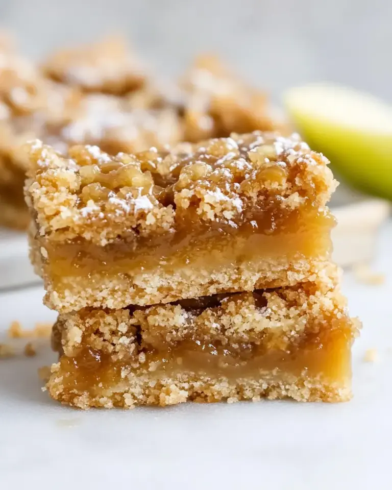 Salted Caramel Apple Butter Bars