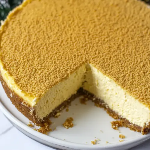 Salted Caramel Eggnog Cheesecake
