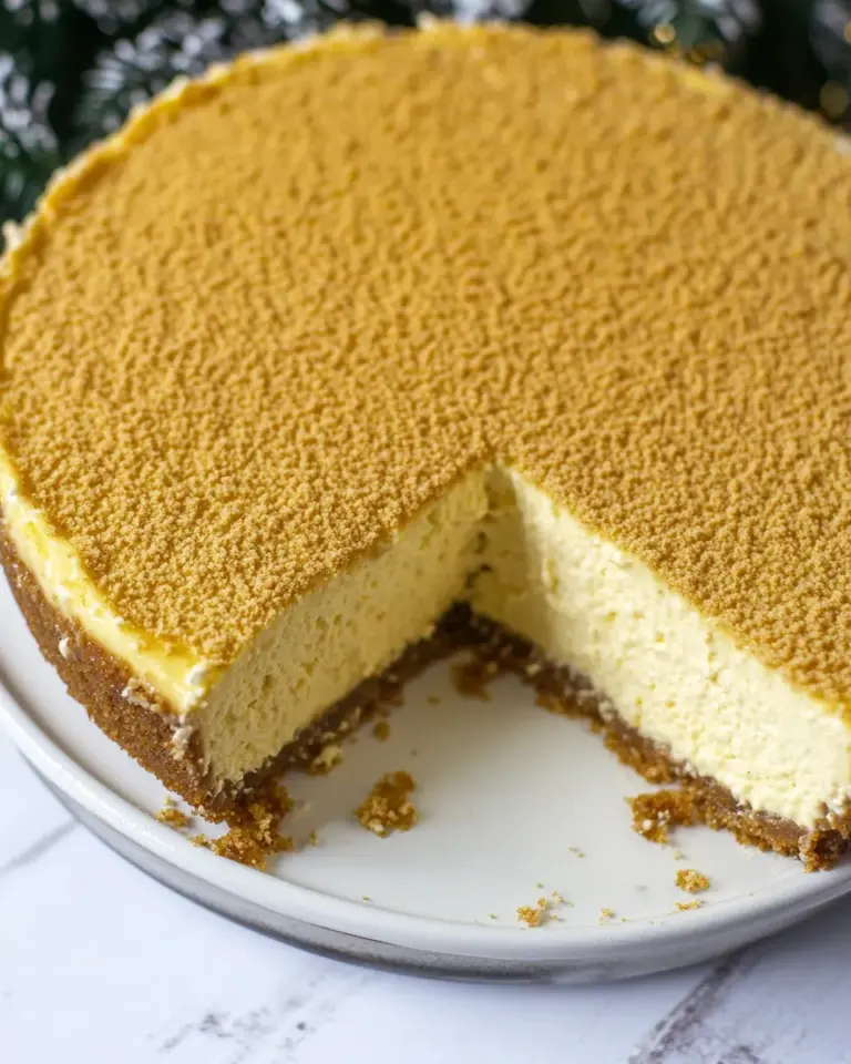Salted Caramel Eggnog Cheesecake