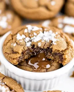 Salted Caramel Molasses Cookies