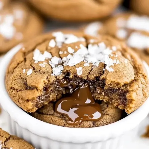 Salted Caramel Molasses Cookies