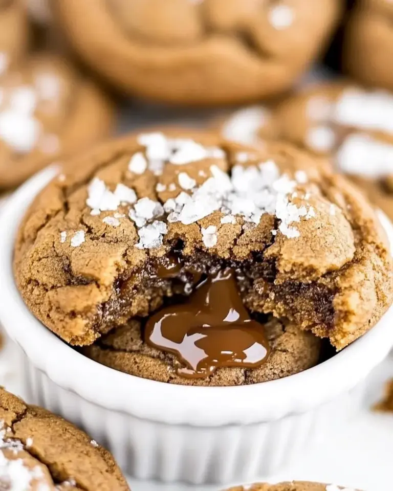 Salted Caramel Molasses Cookies