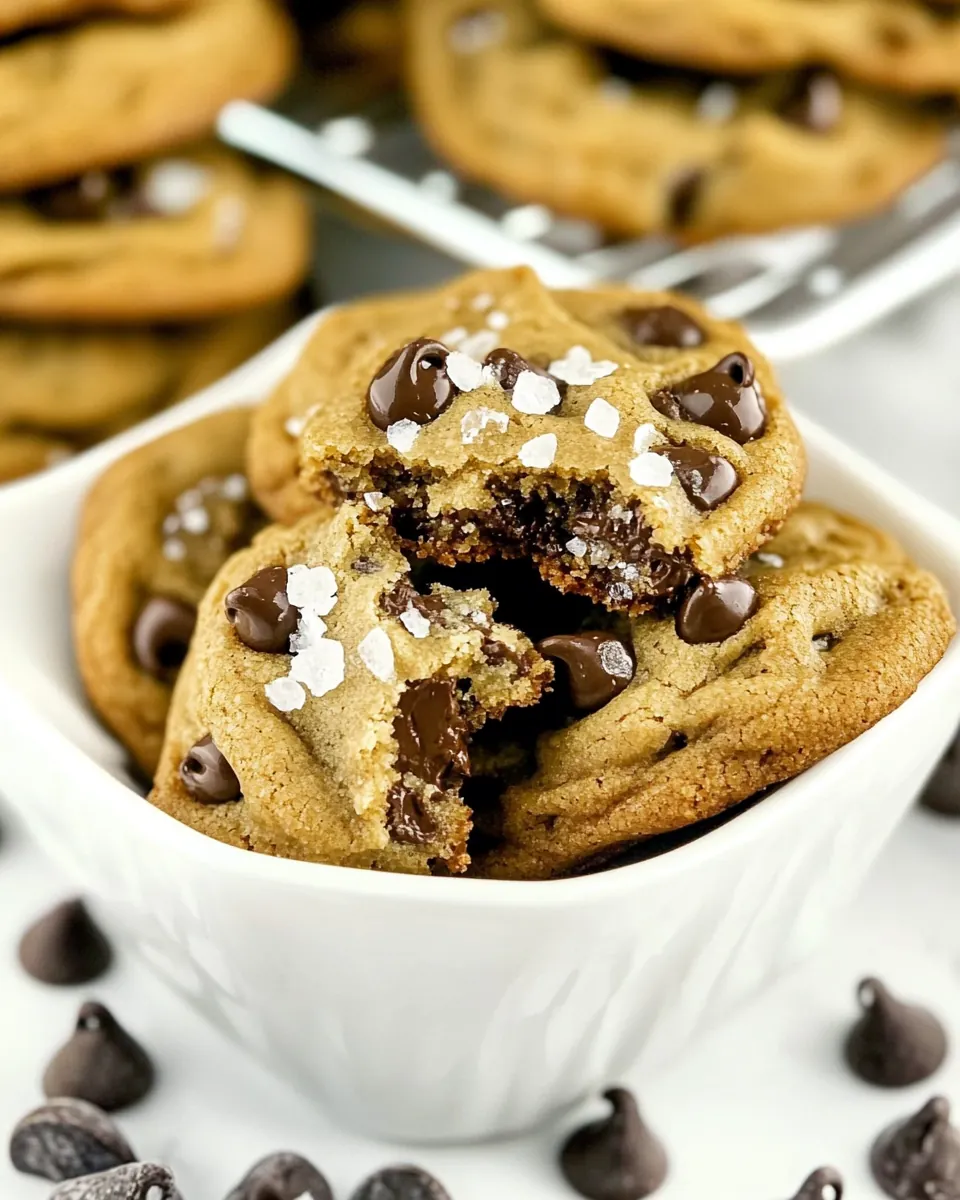 Salted Chocolate Chip Cookies