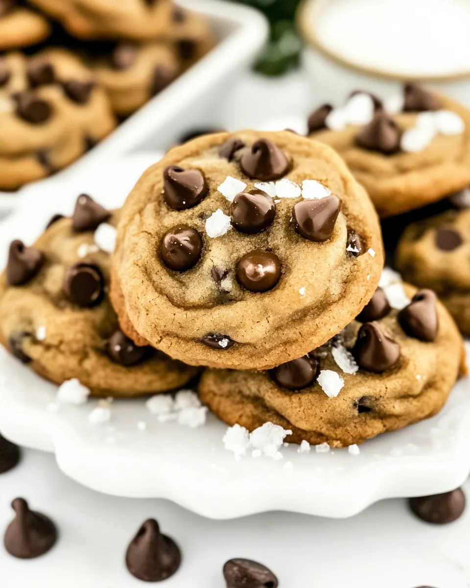 Salted Chocolate Chip Cookies