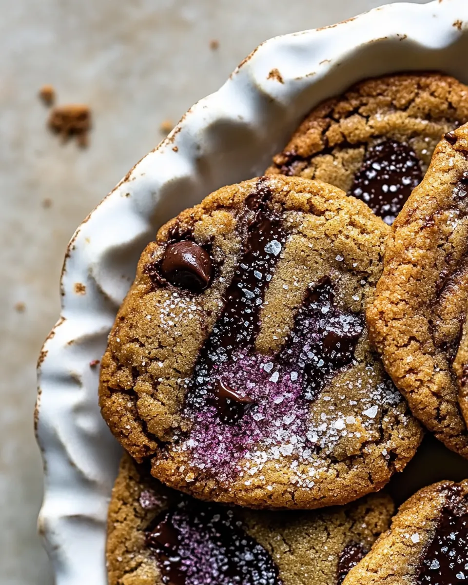 Salted Tahini Butter Chocolate Chip Cookies