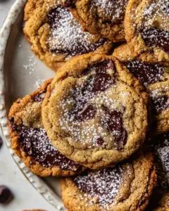 Salted Tahini Butter Chocolate Chip Cookies